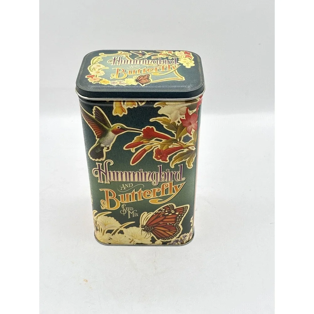NK Lawn & Garden Hummingbird Butterfly Seed Mix 8oz Tin Wildflower Multicolor